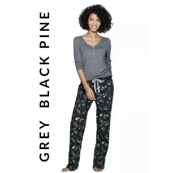 Target Grey Black PINE Fleece SOFT LOUNGE PJ SMALL Stars Above - Picture 1 of 4